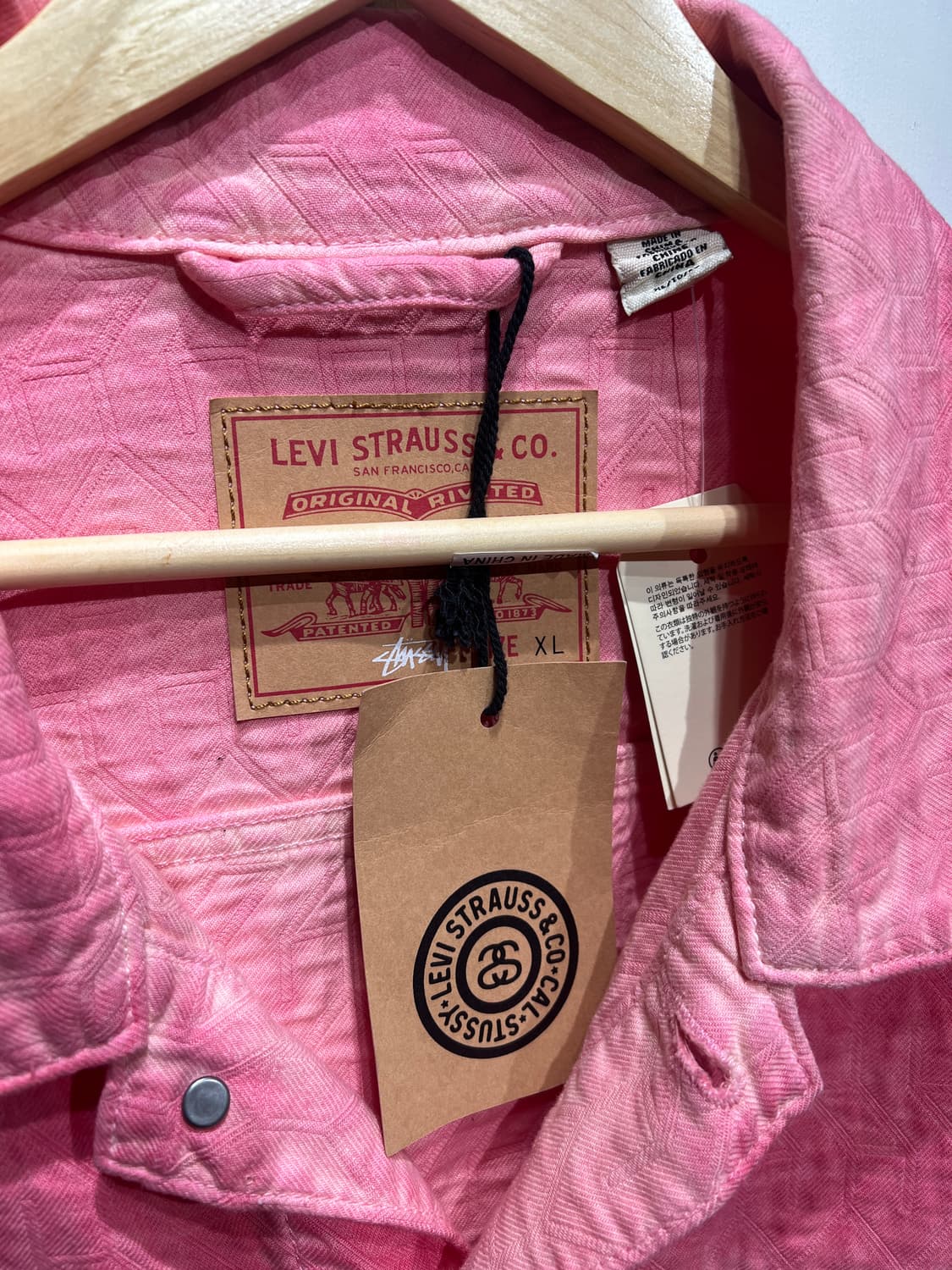 Stussy x Levi’s 스투시 리바이스 자카트 데님 자켓 상품이미지5