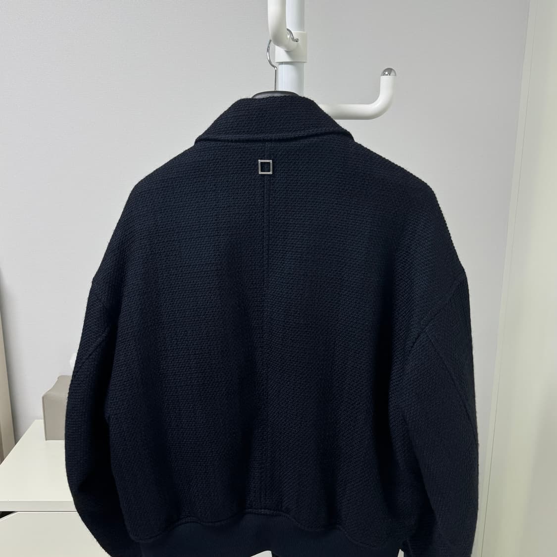 46)우영미 24fw 네이비 트위드 마원 상품이미지3