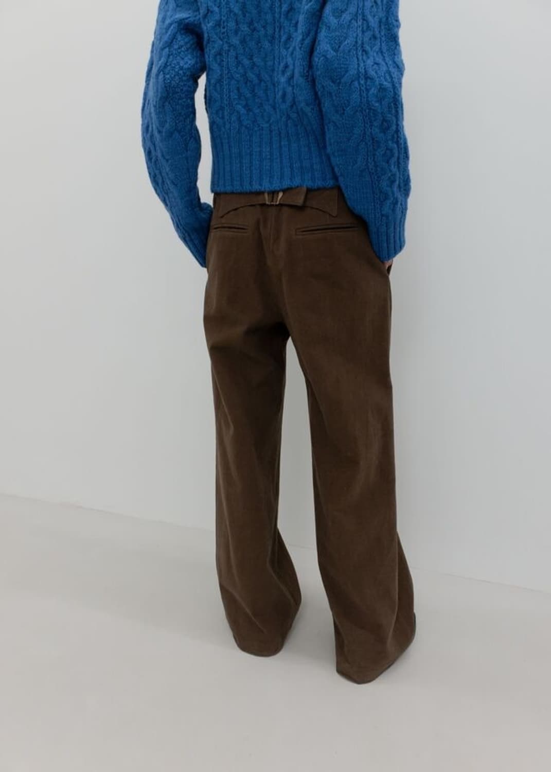 GBH 백 포인트 트라우저 카키 브라운 S 상품이미지1