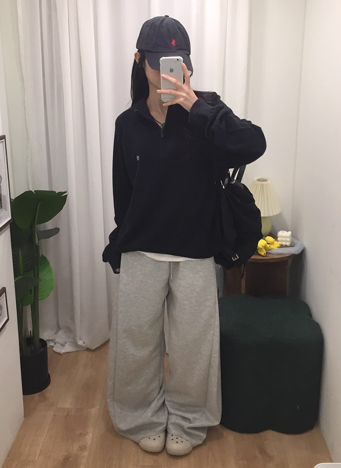 공용 라코스테 하프 니트집업 100 상품이미지2