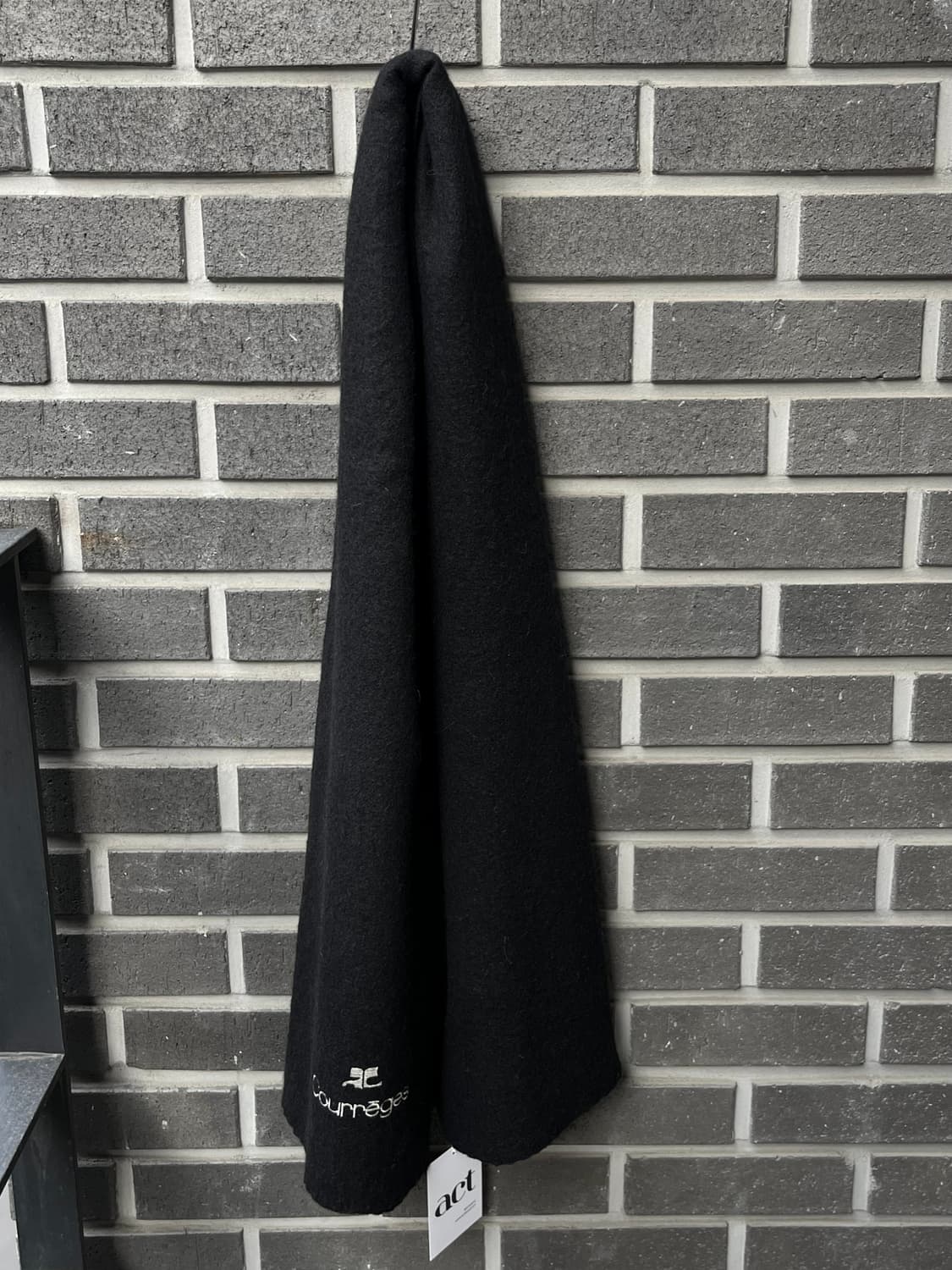 COURREGES 꾸레쥬 머플러 블랙 상품이미지6