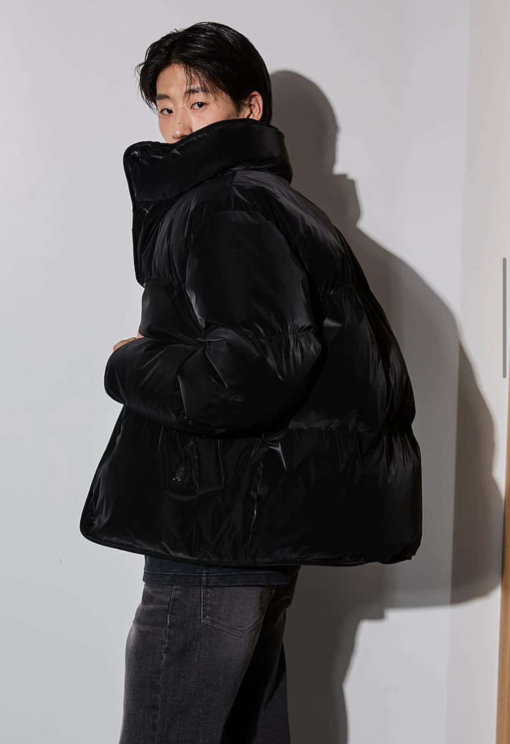 버커루 실크 패딩 블랙 XL 새상품 상품이미지4