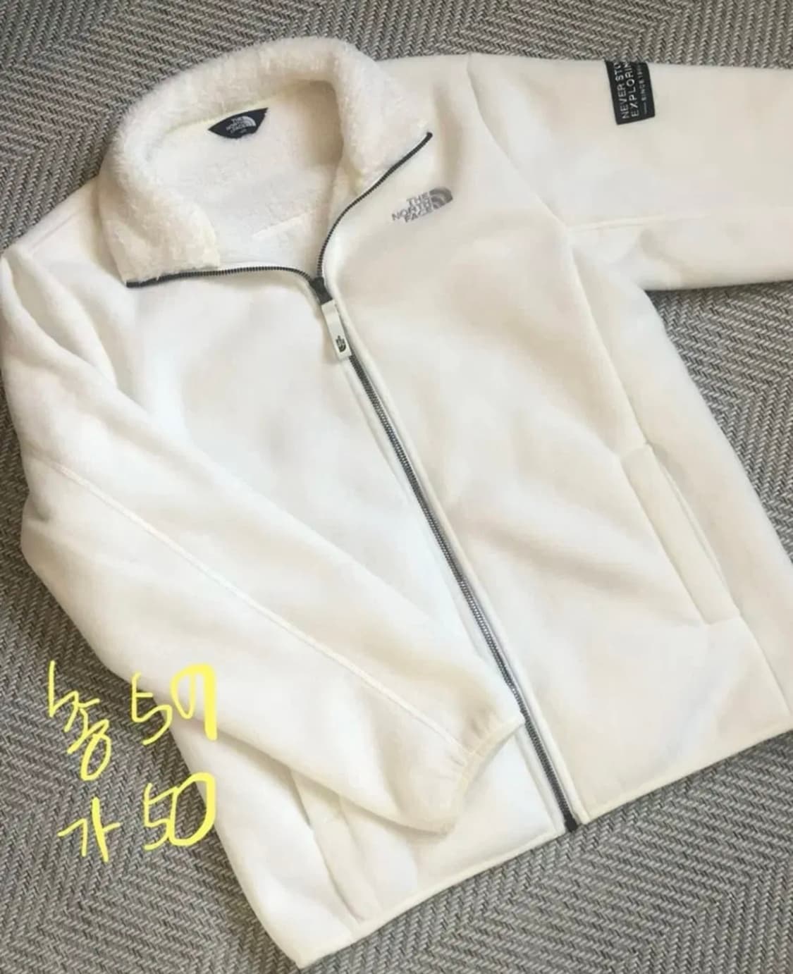 빈티지 노스페이스 화이트 후리스 상품이미지2