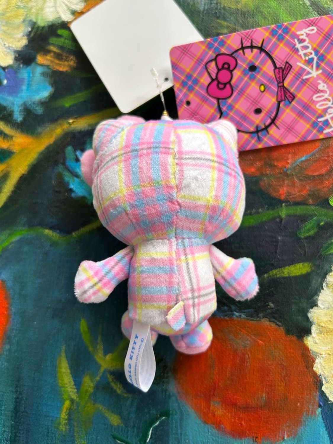 HELLO KITTY KEYRING 헬로 키티 체크무늬 키링 상품이미지2