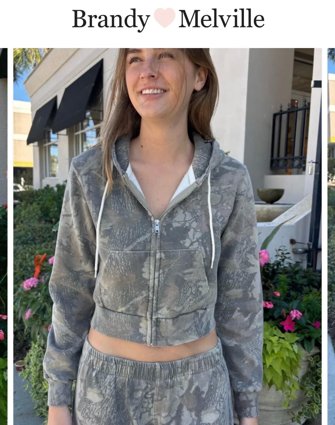 브랜디멜빌 크리스탈 카모플라쥬 후디 리얼트리 후드집업 상품이미지2