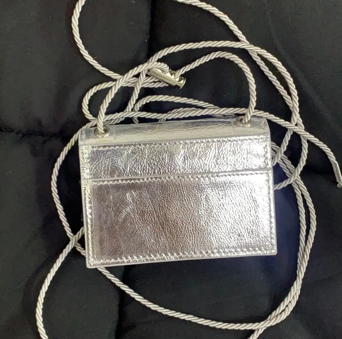 블랙퍼플 타카라 멀티 아일렛 카드지갑 크로스백 실버 상품이미지4