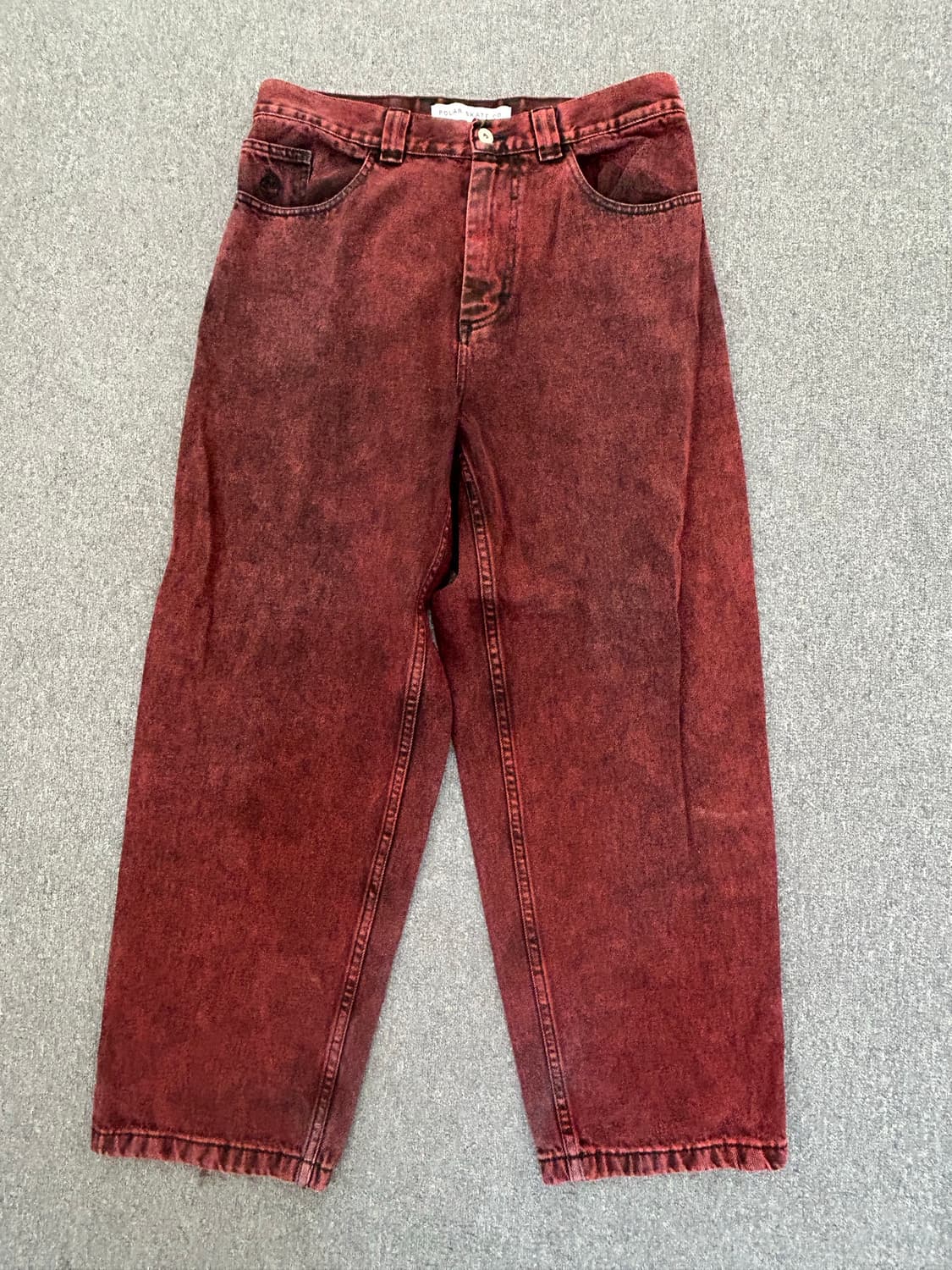 폴라 빅보이 BIG BOY PANTS - Red black (M) 상품이미지1