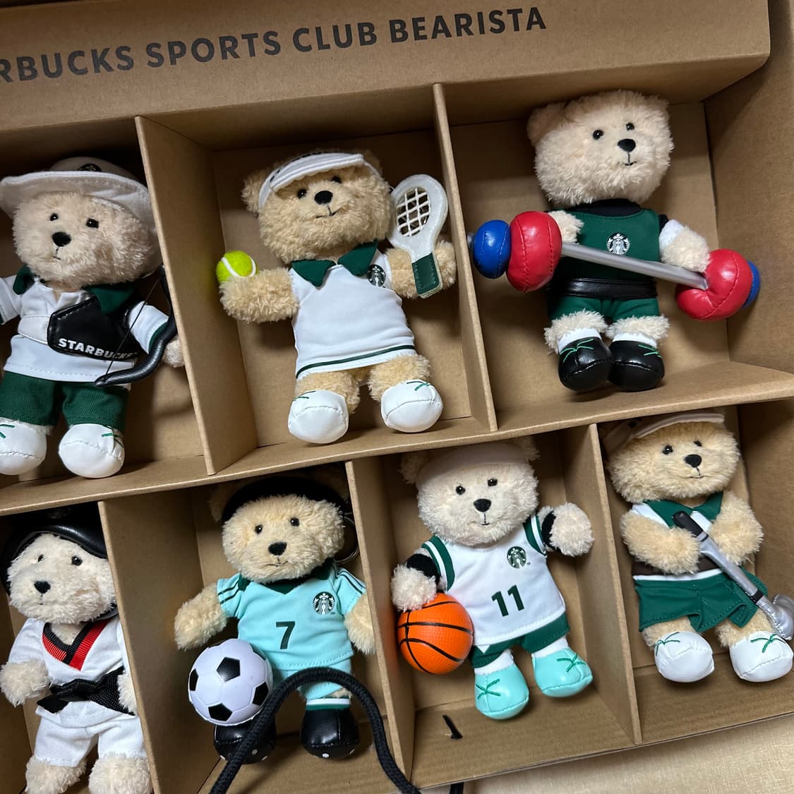 스타벅스 스포츠클럽 베어리스타 키체인 세트 1, 2 상품이미지7