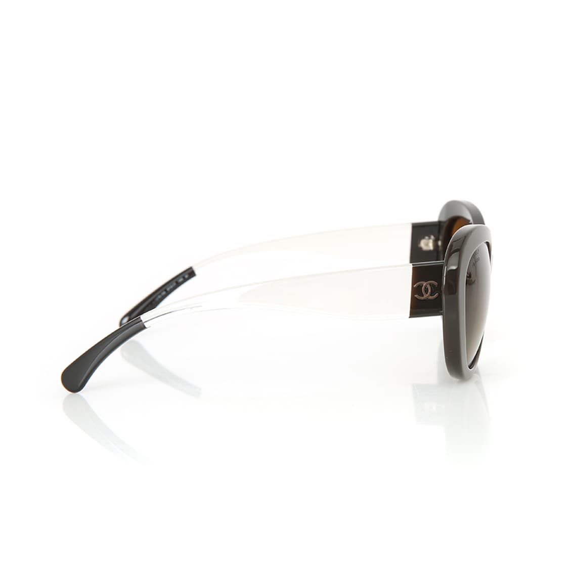 샤넬 캣아이 선글라스 카키 클리어 선글 5264 보증서 상품이미지5