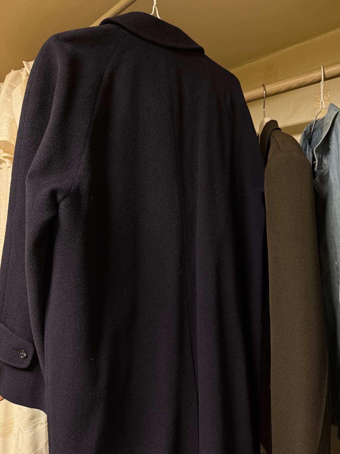 <처분가>  클래식 네이비 롱코트 상품이미지2