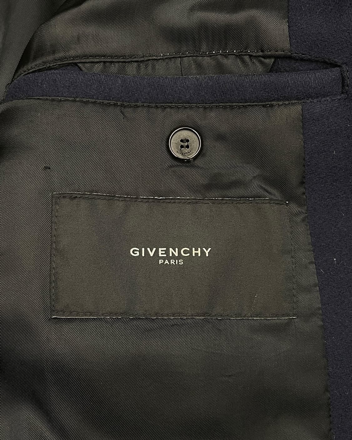 지방시 11AW 레더 슬리브 울 블루종 상품이미지9