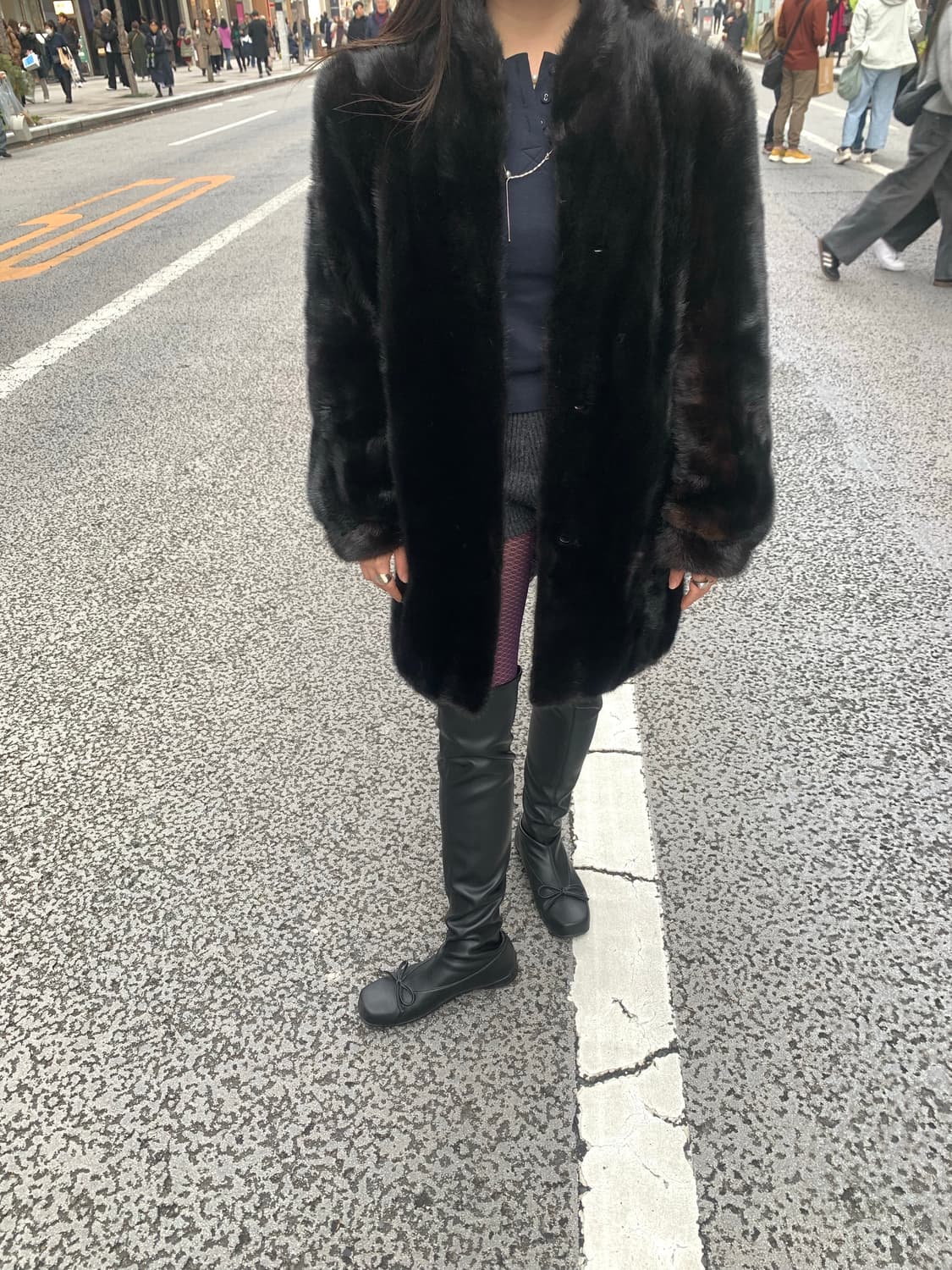 Puff black mink coat 상품이미지2