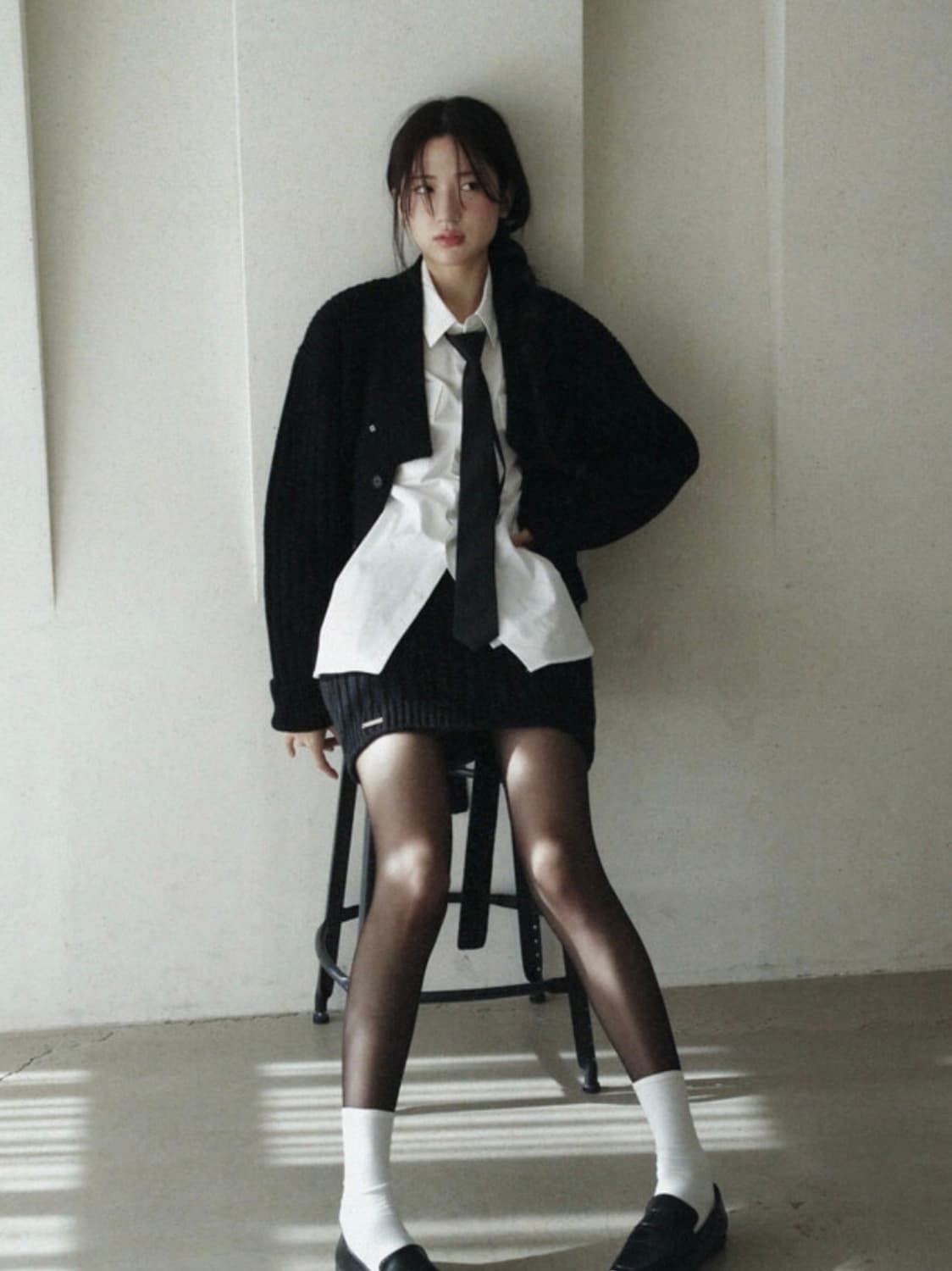 한땀한땀 백소 저고리 까망 상품이미지1