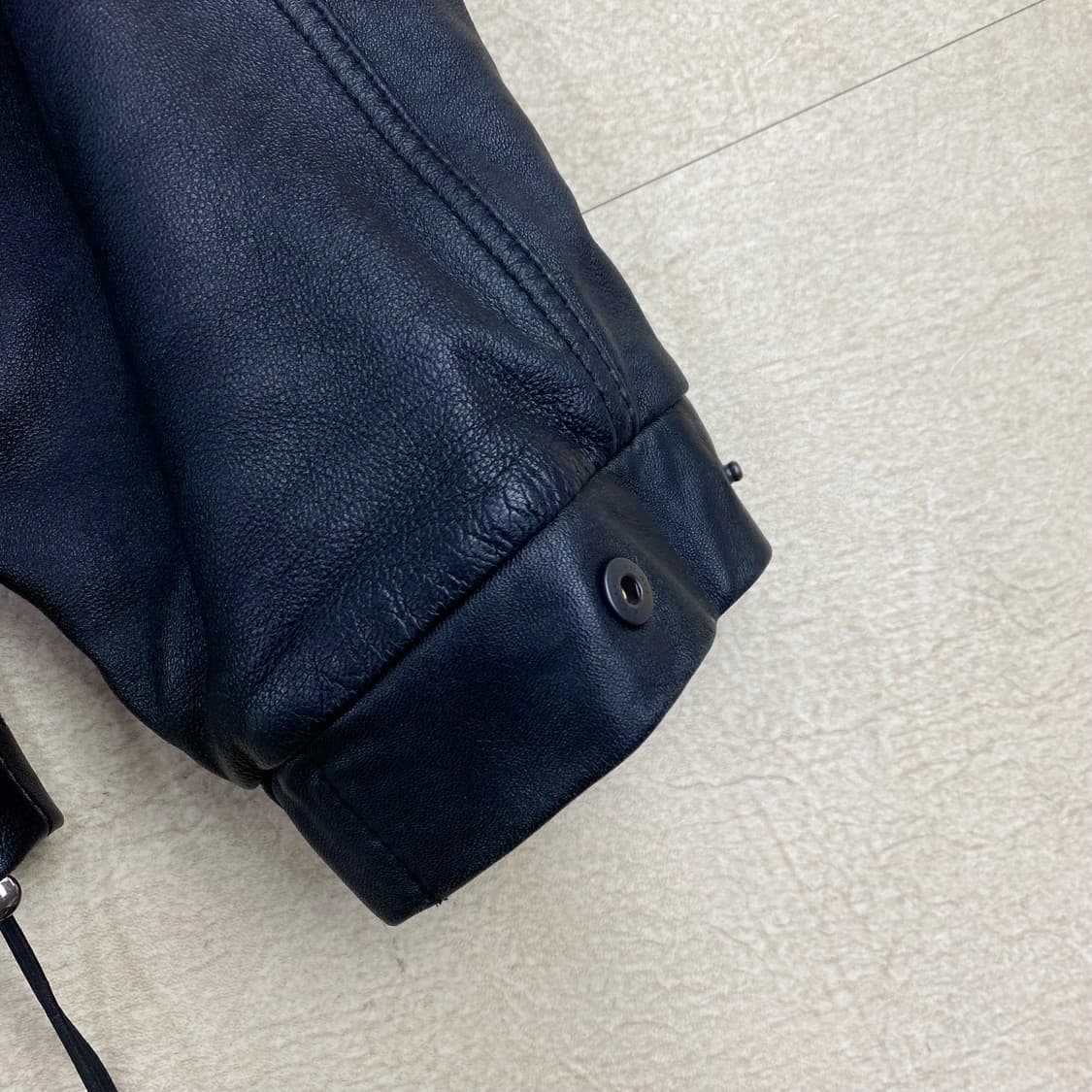 도프제이슨 오버핏 램스킨 양가죽 레더 블루종 자켓 (105) 상품이미지6