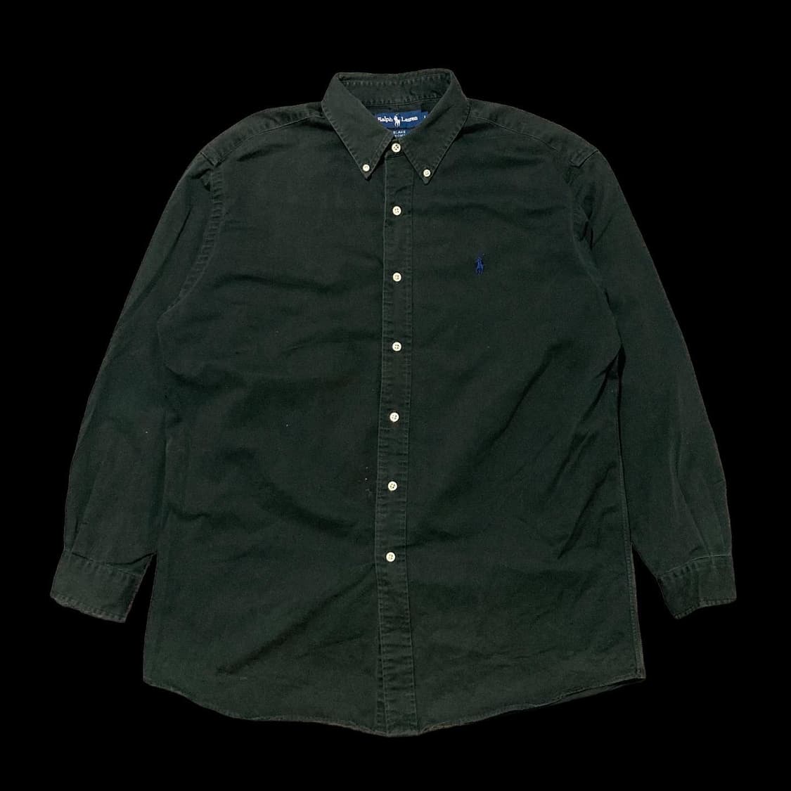 폴로랄프로렌 블레이크 원단 솔리드 블랙 셔츠 상품이미지1