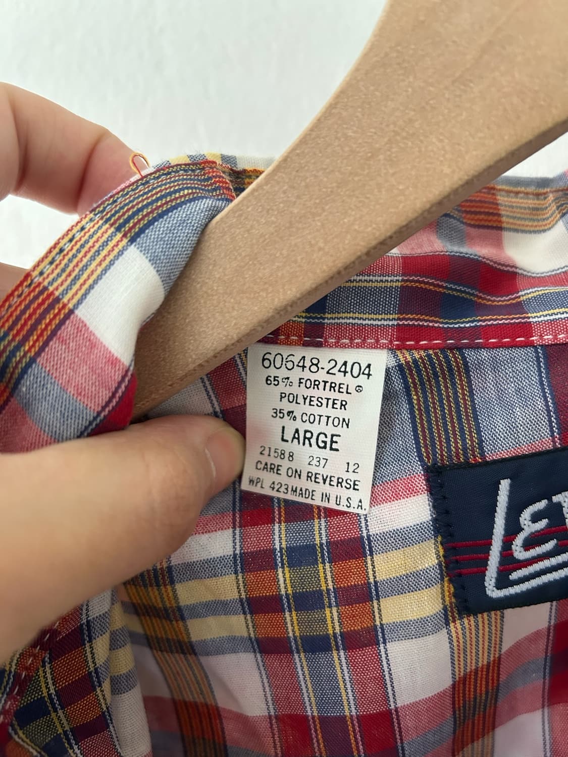 80's Levis White Tab Western Shirt. 상품이미지4
