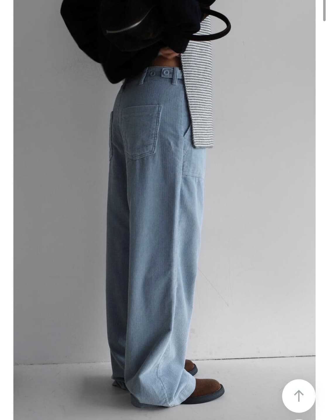 라룸 코듀로이 워크팬츠 골덴팬츠 스카이블루 상품이미지3