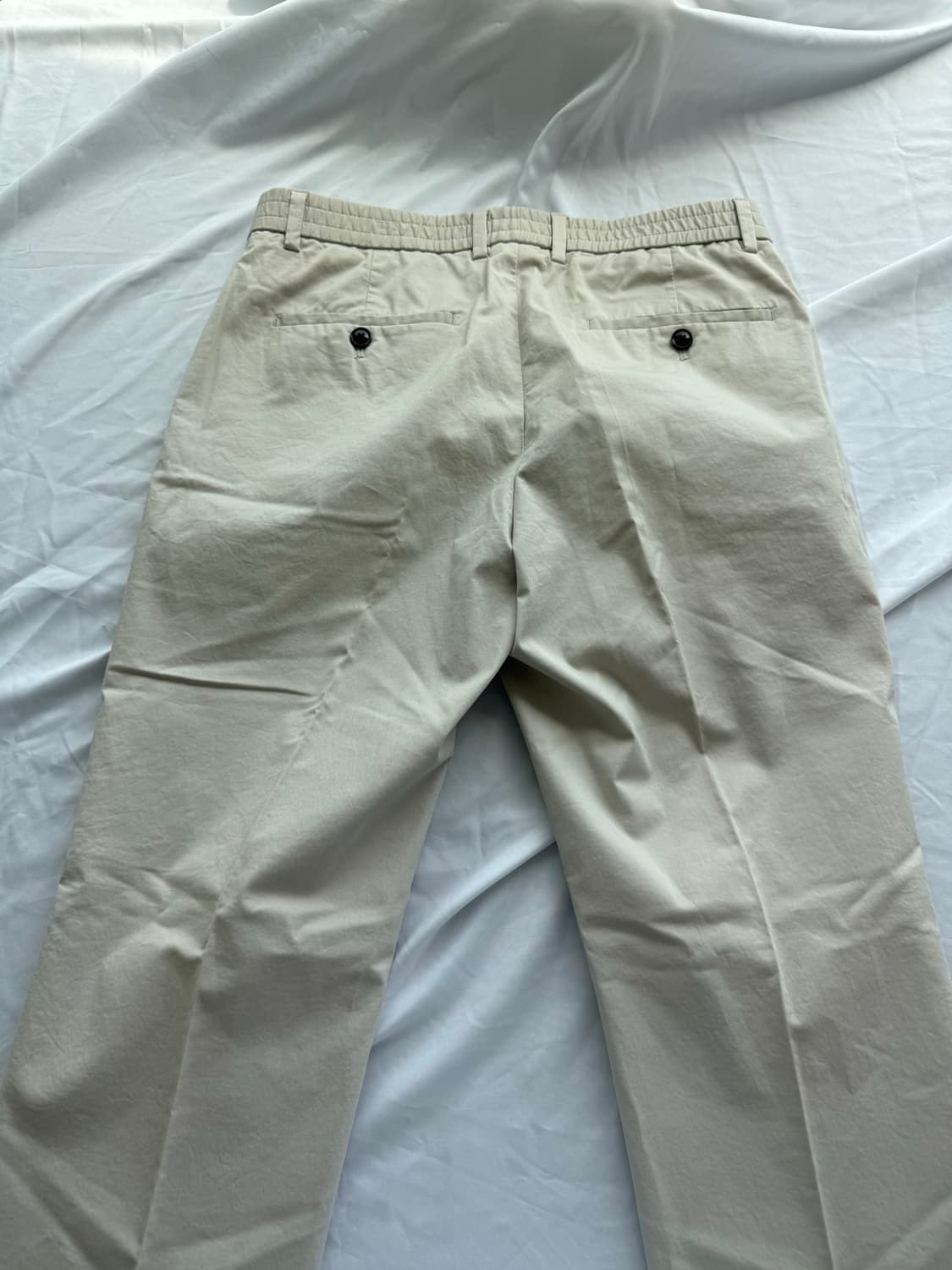 앤드지 베이지 면 슬랙스 상품이미지3