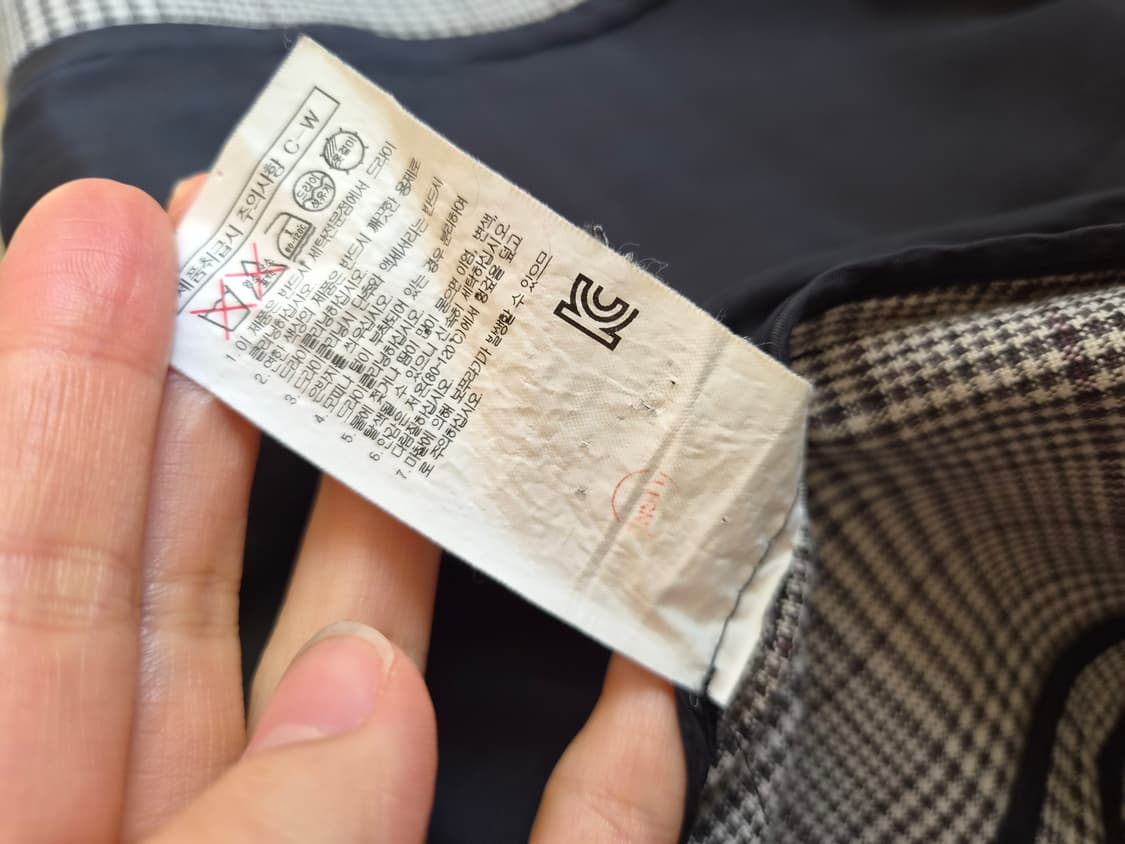 구호 KUHO 여성 체크블레이저미니멀오피스룩자켓 상품이미지10