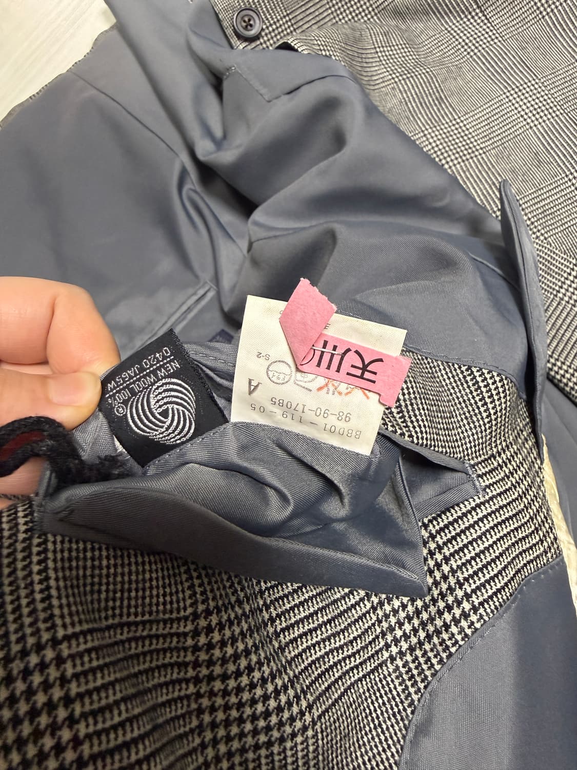 버버리 체크 울 블레이저 자켓 상품이미지5