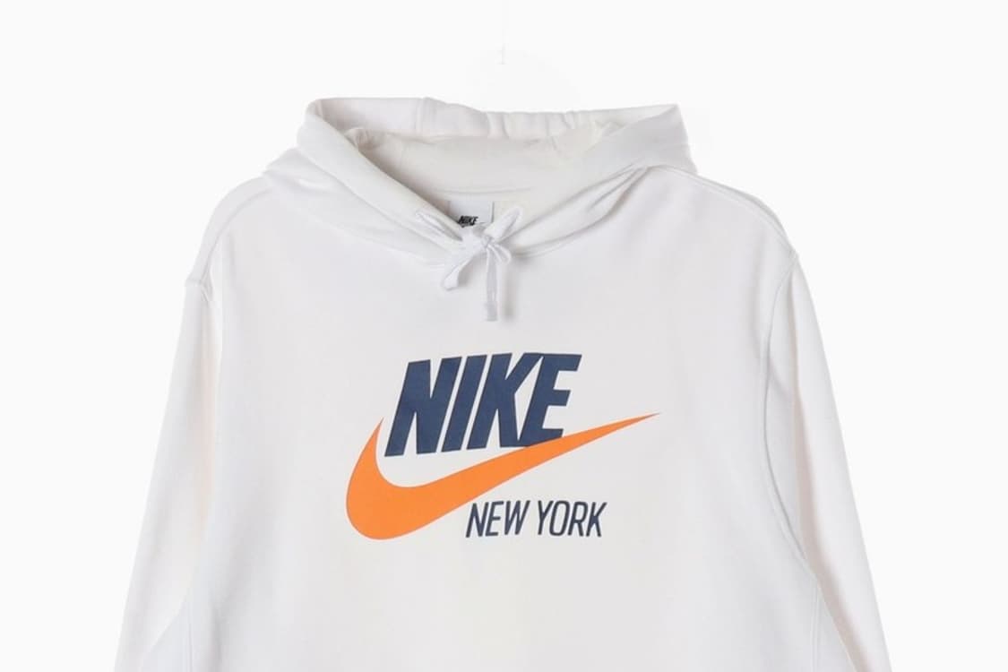 나이키 뉴욕 스우시 로고 후드티 화이트 M 상품이미지3