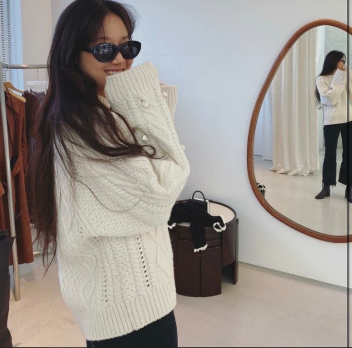 렉토 pearl cable 니트 1회착용 공효진니트 정유미니트 상품이미지3