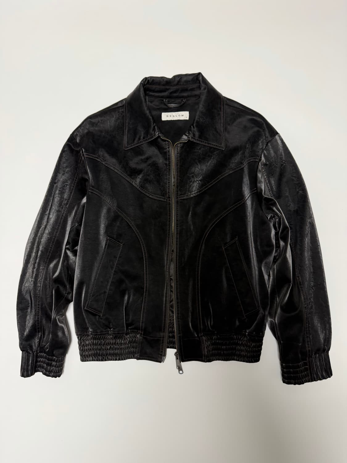 비슬로우 레더 자켓 상품이미지1