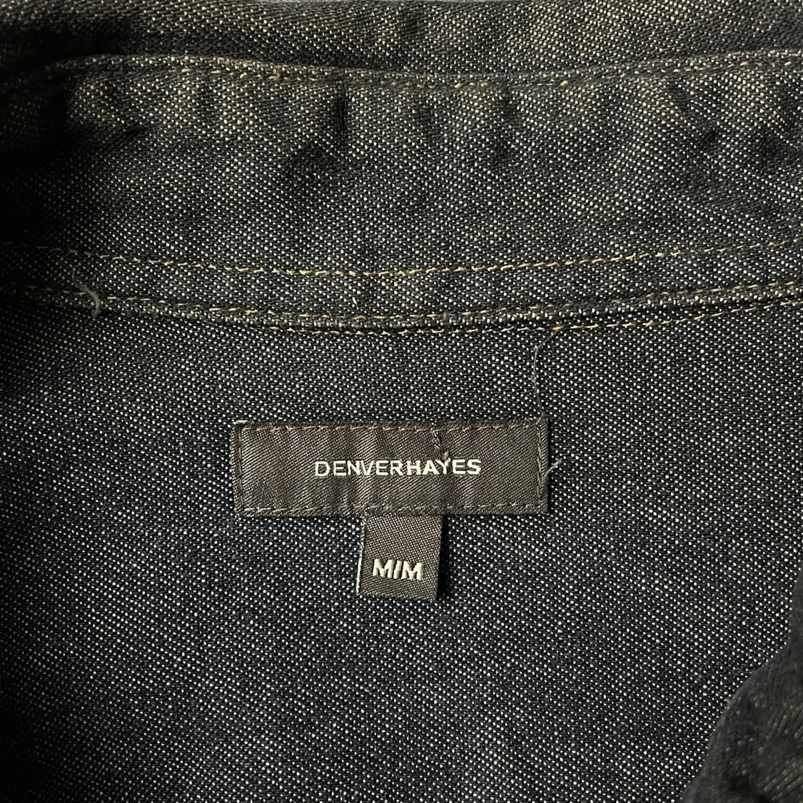 DENVER HAYES 빈티지 차콜 코튼 웨스턴 데님 셔츠 A00687 상품이미지9