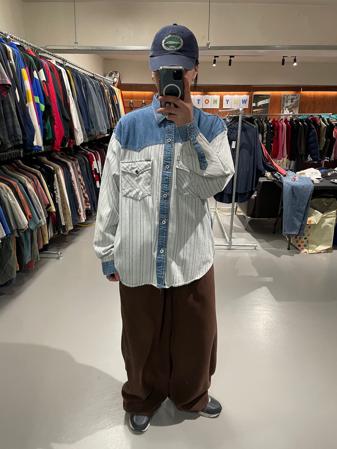 빈티지 데님 웨스턴 셔츠   상품이미지3