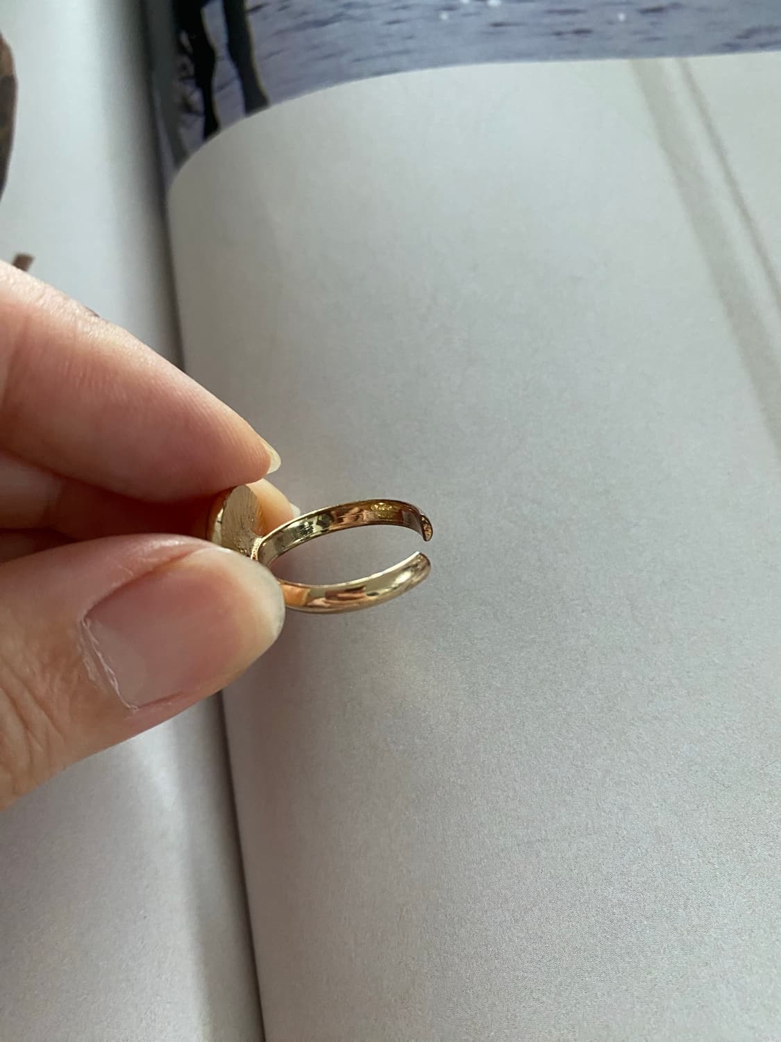 빈티지 호박색 반지 상품이미지3