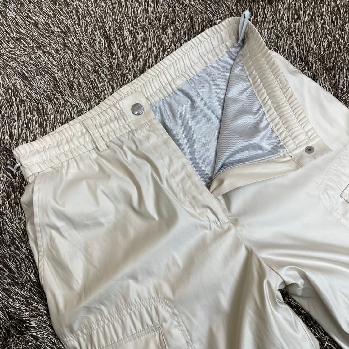 랑방 lanvin sport 크림 나일론 카고 조거 트랙 팬츠 38 상품이미지2
