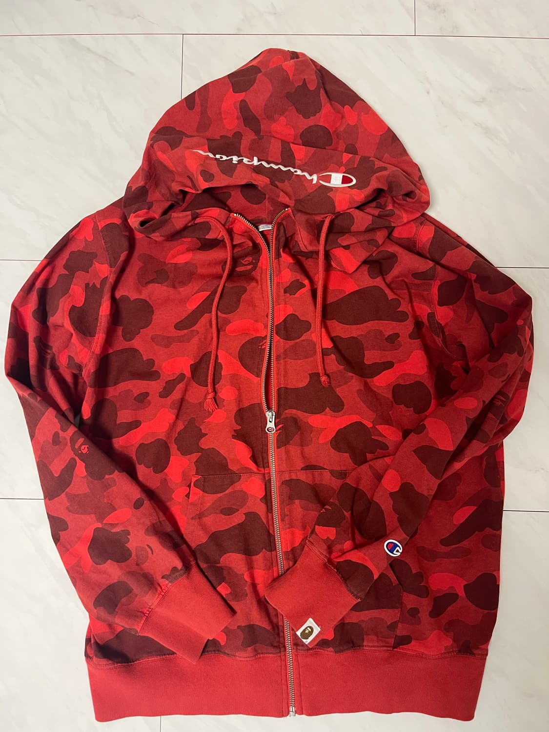 베이프 챔피언 후드집업 적계 xl 상품이미지1