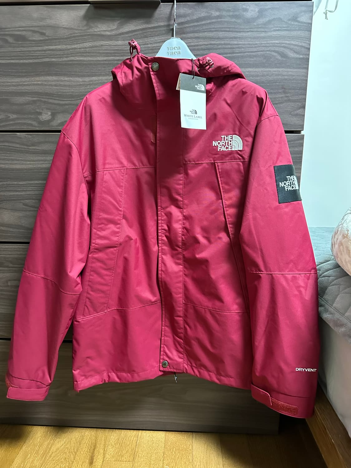 [95]노스페이스 화이트라벨 바람막이 레드와인 새제품  상품이미지2