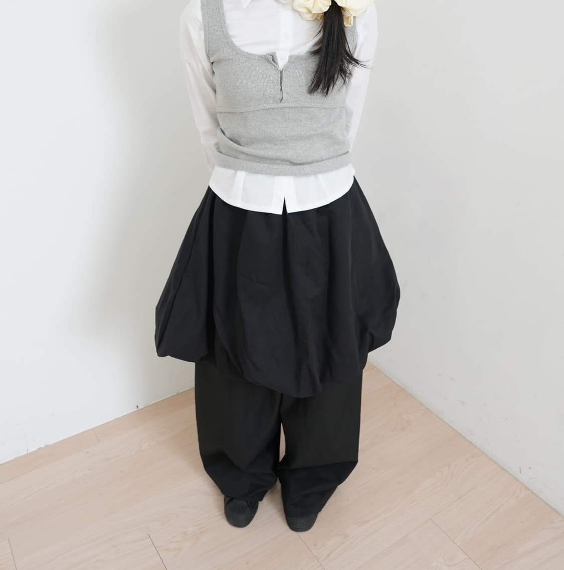 샵아오이 오버핏 블랙팬츠 상품이미지2