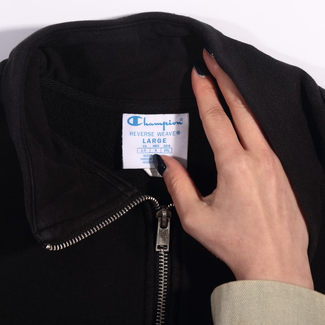 챔피온 리버스위브 반집업 맨투맨 B239 상품이미지3