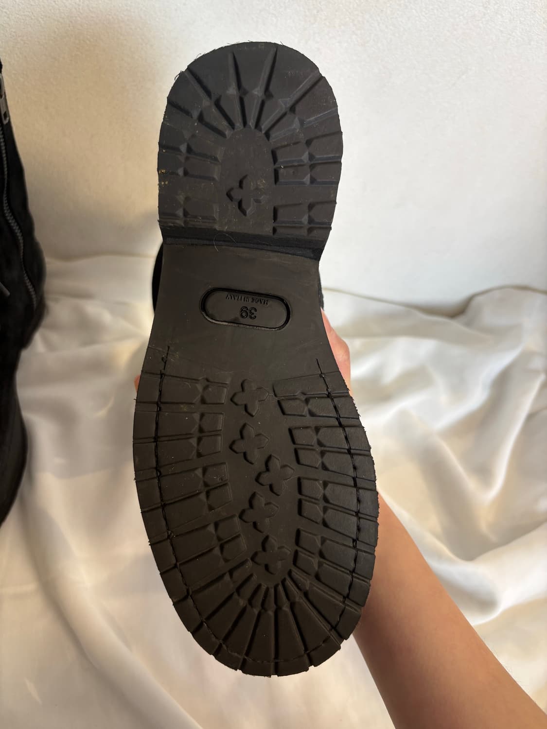 Ann Demeulemeester 스웨이드 레더 레이스업 부츠 39  상품이미지5