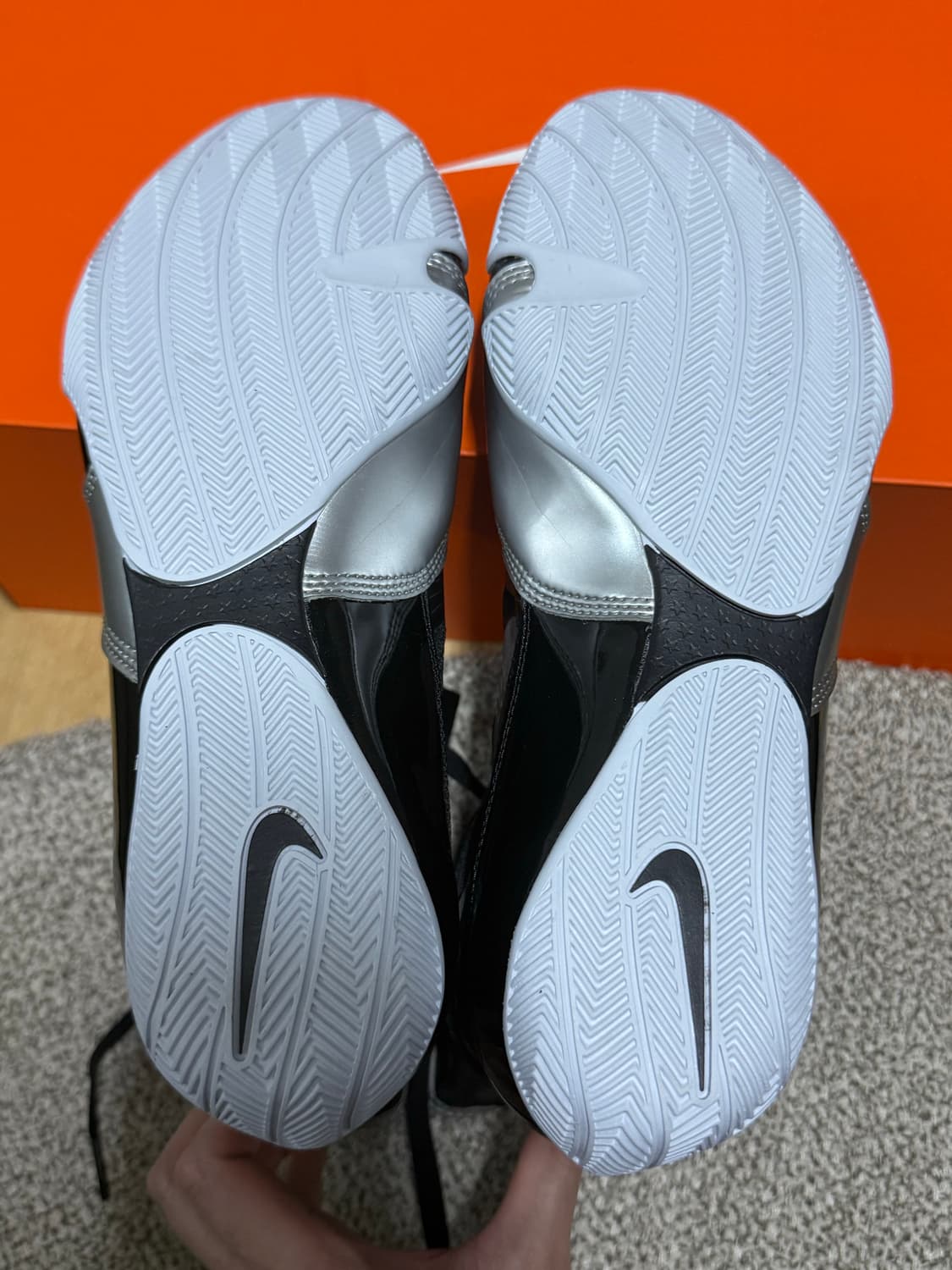 (280) 새상품 나이키 하이퍼KO 복싱화 블랙/실버 상품이미지4