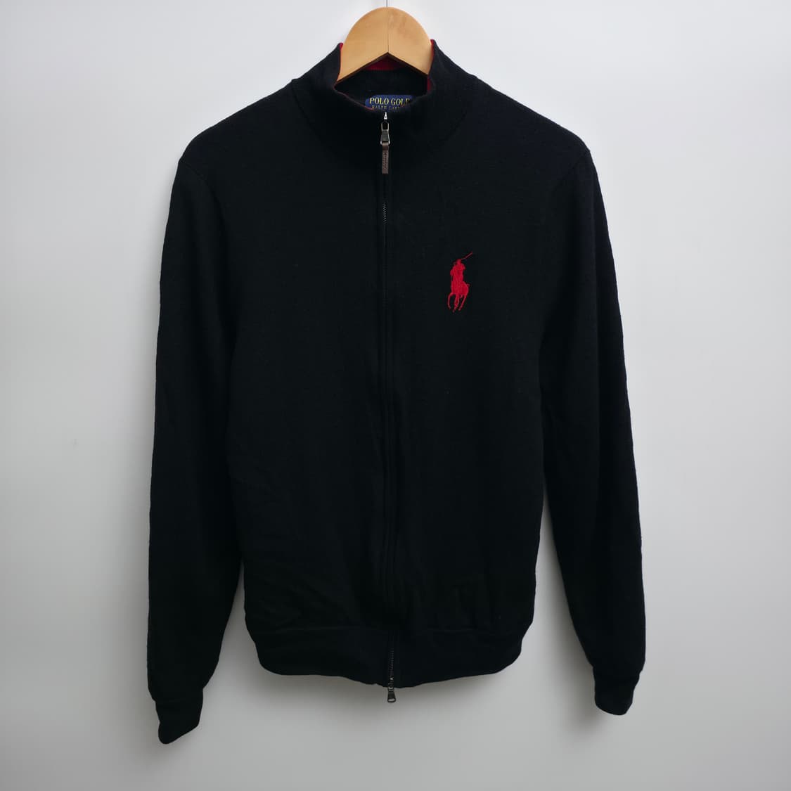 [M] 폴로 랄프로렌 골프 블랙 방풍 니트 집업 가디건 상품이미지1