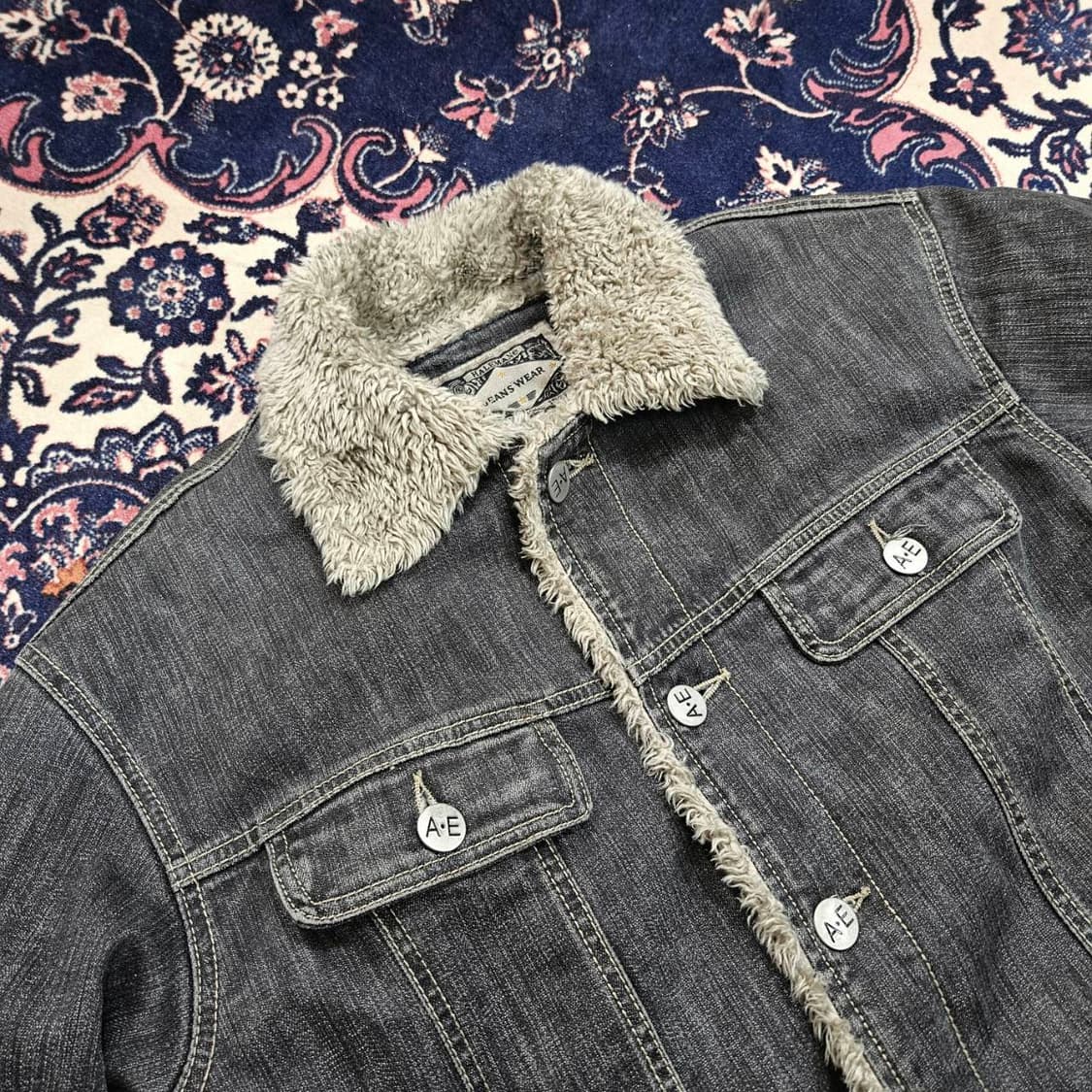 HALEMAND 양털 흑청 데님 자켓
L size 상품이미지2