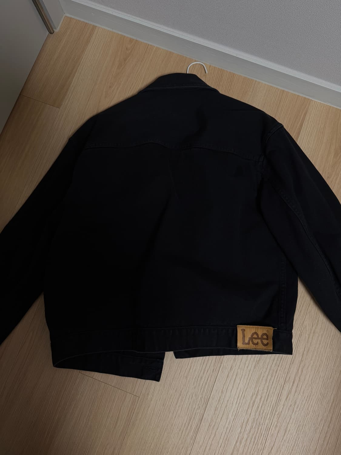 리 코튼 1st 트러커 자켓 블랙 상품이미지2