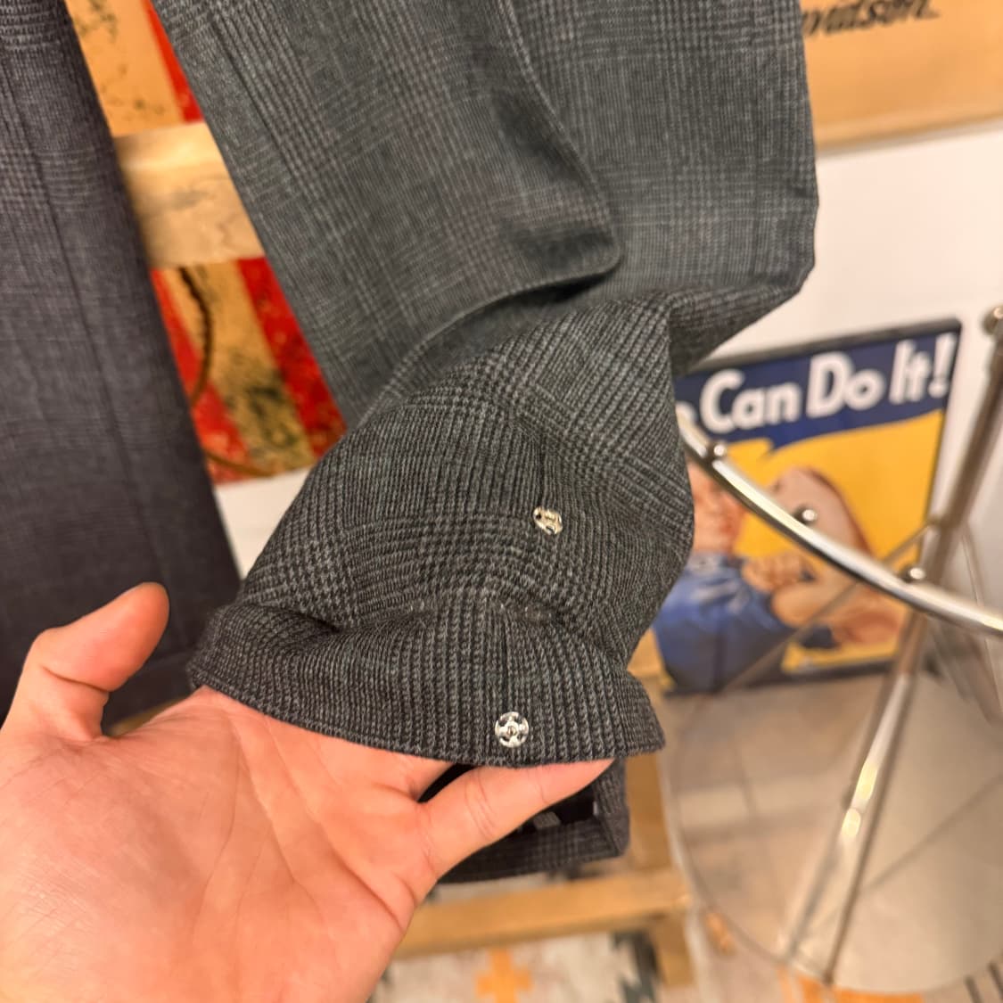 90s 폴로 랄프로렌 글랜 체크 울 트라우저 클래식 테일러 팬츠 N314 상품이미지8