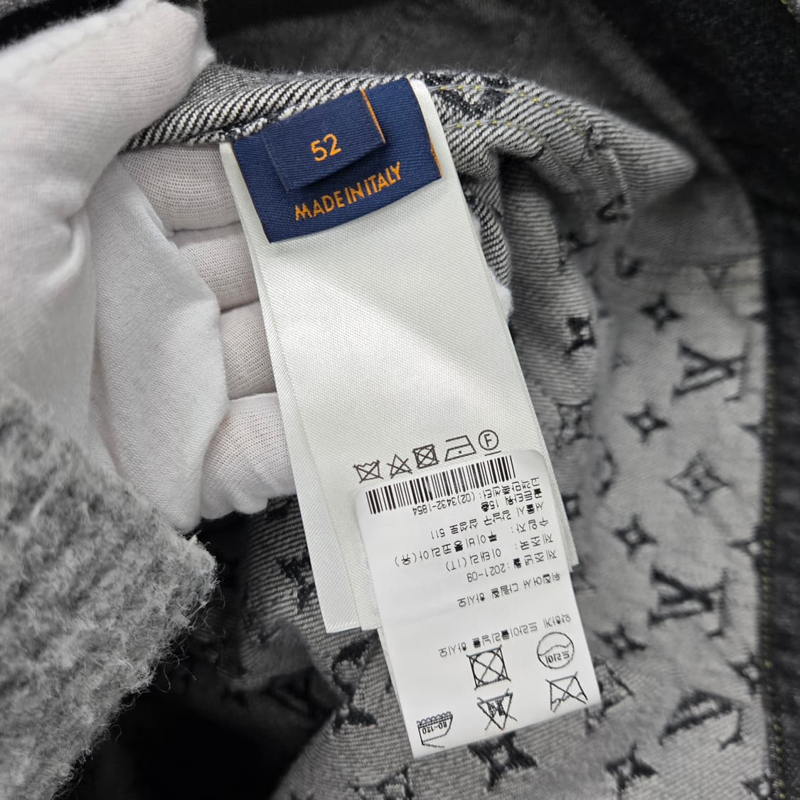 백화점판 / 루이비통 LV 모노그램 니고 크레이지 데님 청자켓 52 상품이미지4