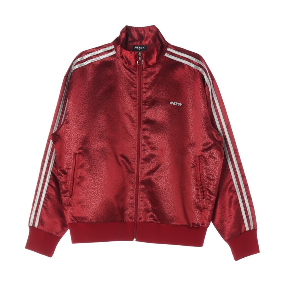 NERDY 페이즐리 패턴 레드 트랙탑 져지 M 상품이미지1