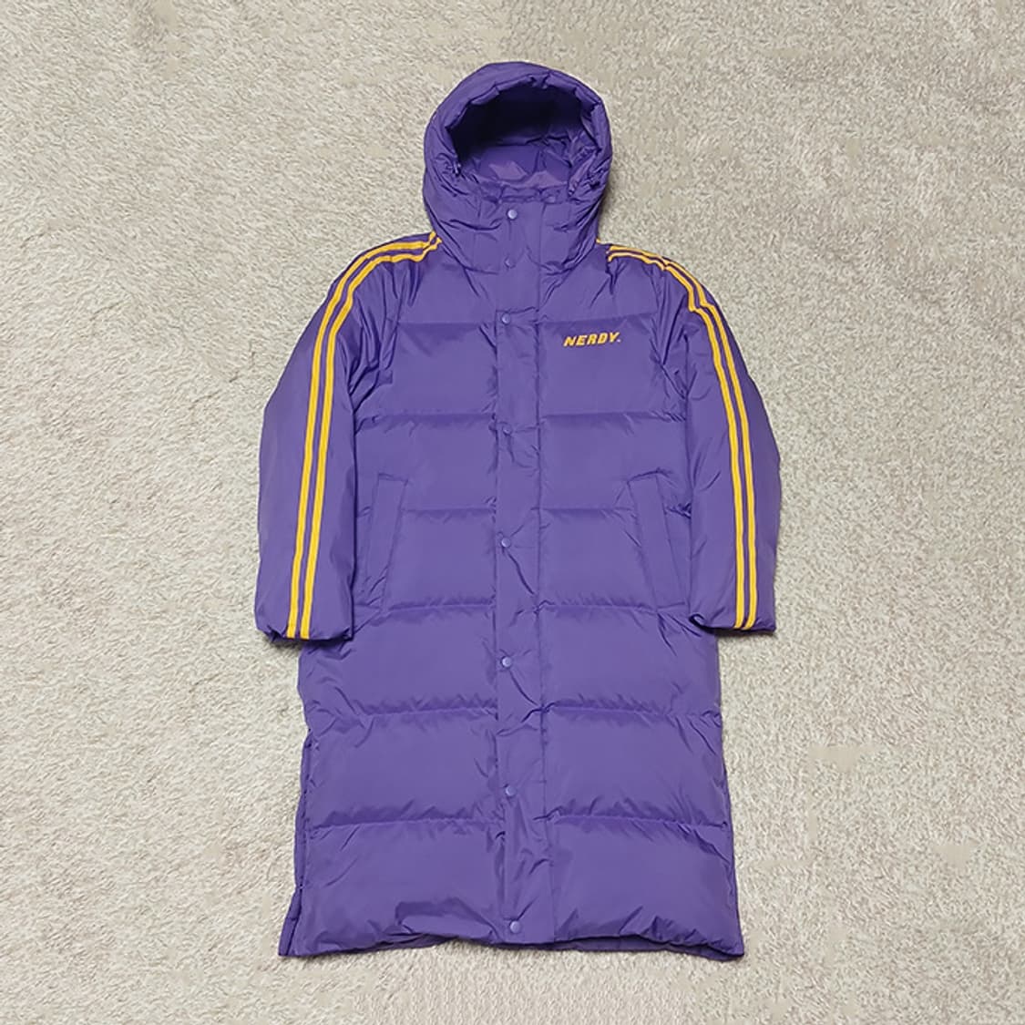 NDY 널디 다운 퍼플 롱패딩 S 상품이미지2