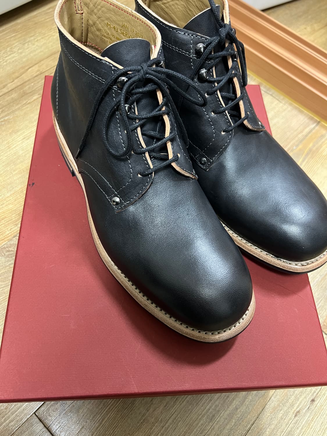 택포45) 그라더스grds 부츠 02 레더 티코어 블랙 255 홀스벗 상품이미지2