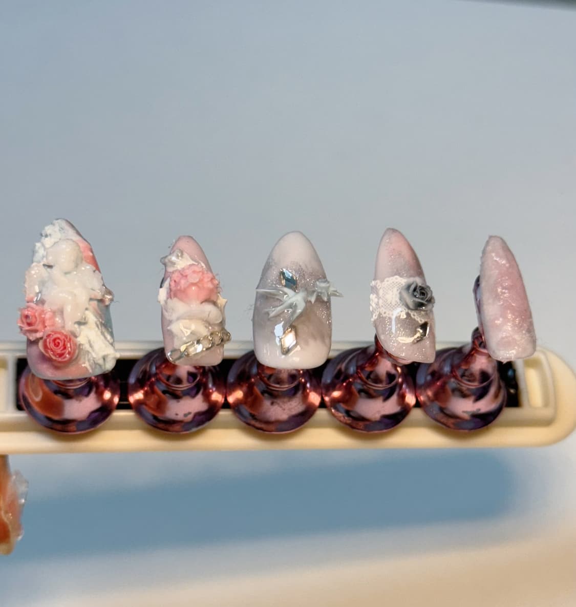 빈티지 로맨스 수제 네일 상품이미지3