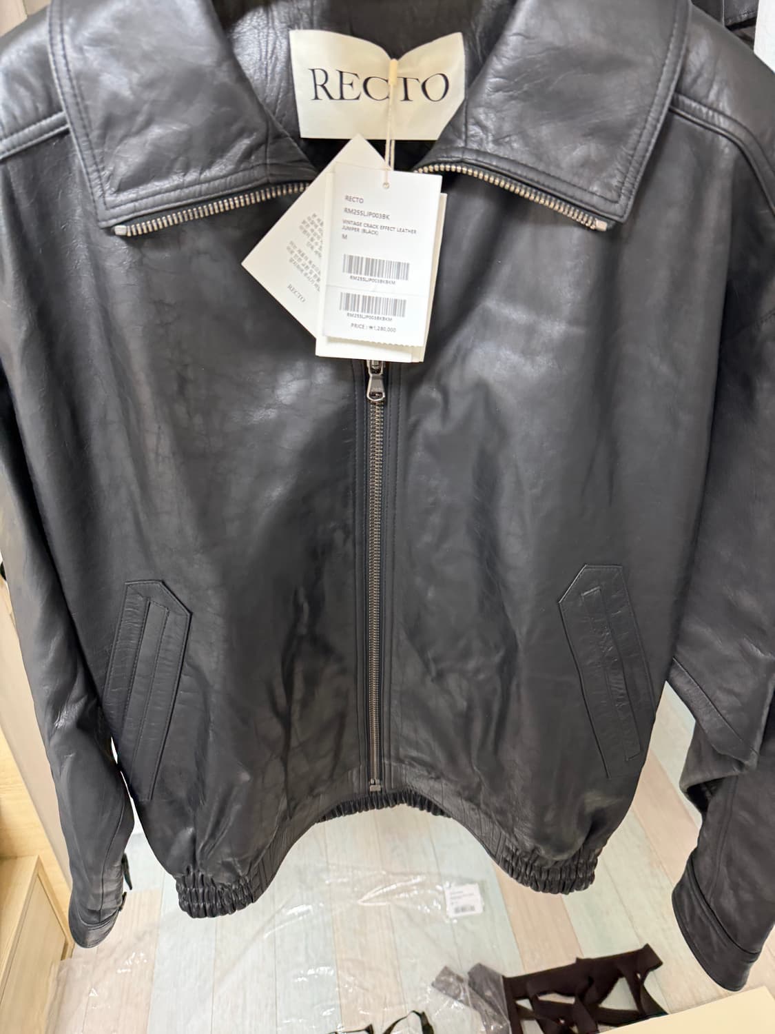 렉토 하이넥 레더 새상품 판매합니다 상품이미지5