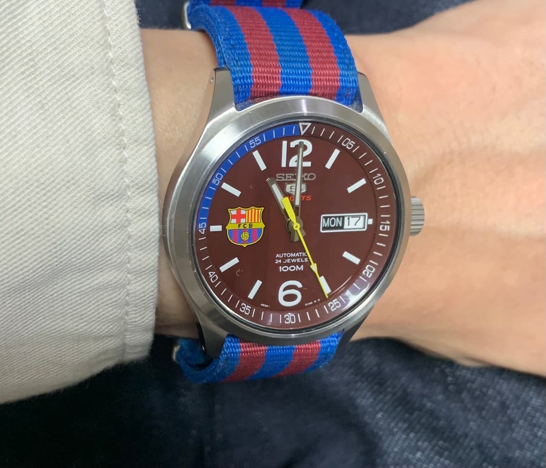 세이코 바르셀로나 한정판 오토메틱 시계(A급상태) 상품이미지2