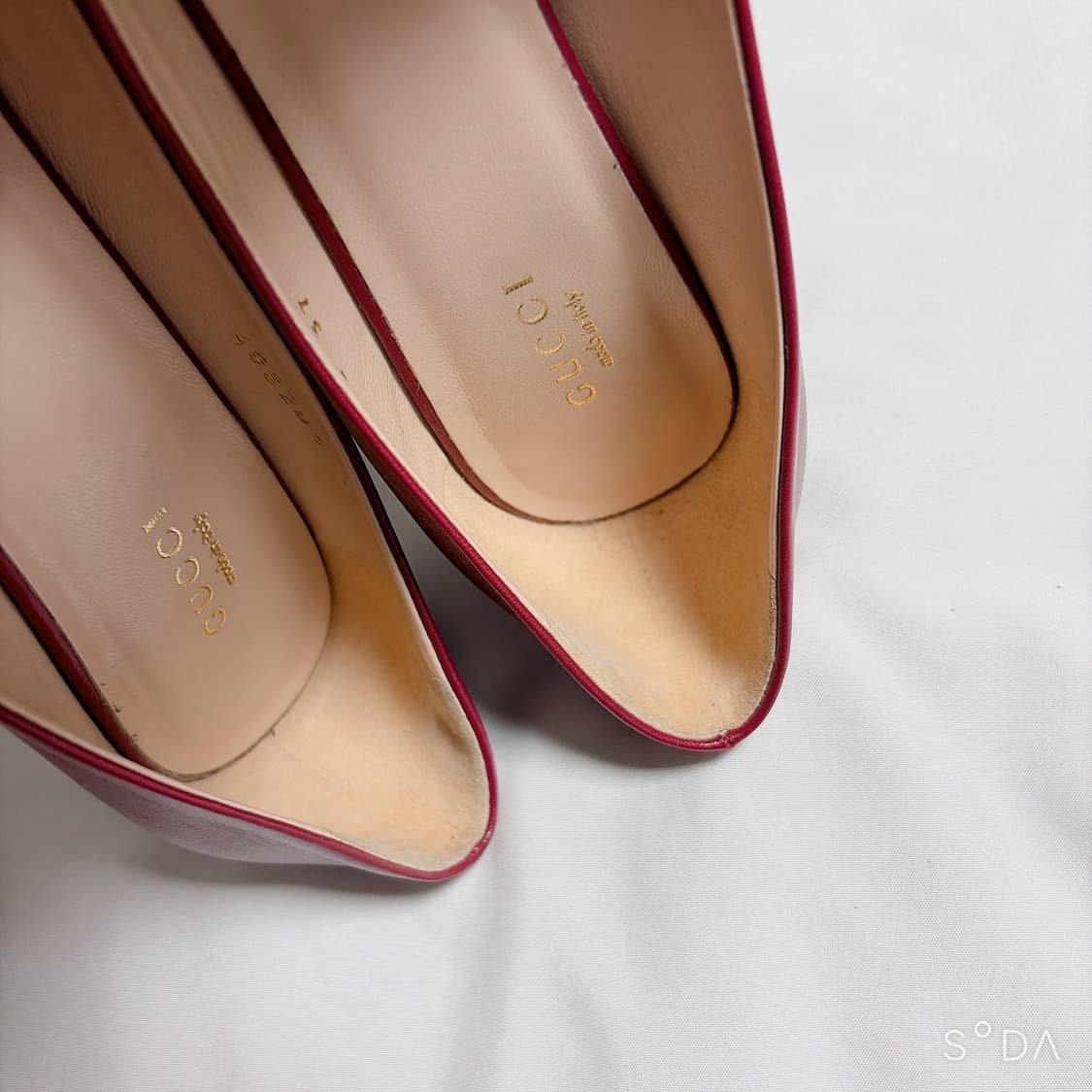 구찌 홀스빗 펌프스 구두 버건디 37 상품이미지9