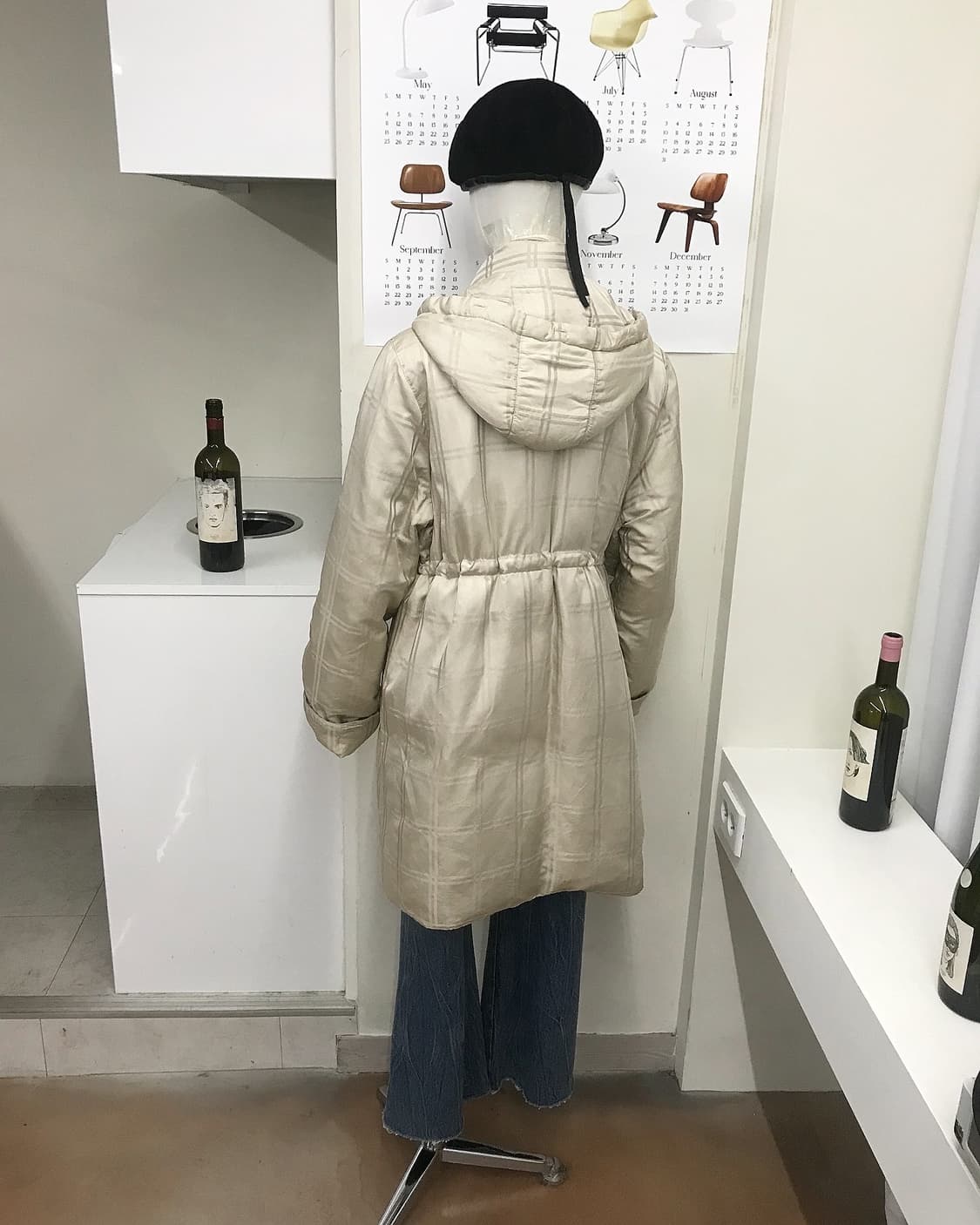 발망 은장 로고 후드 롱패딩 상품이미지10